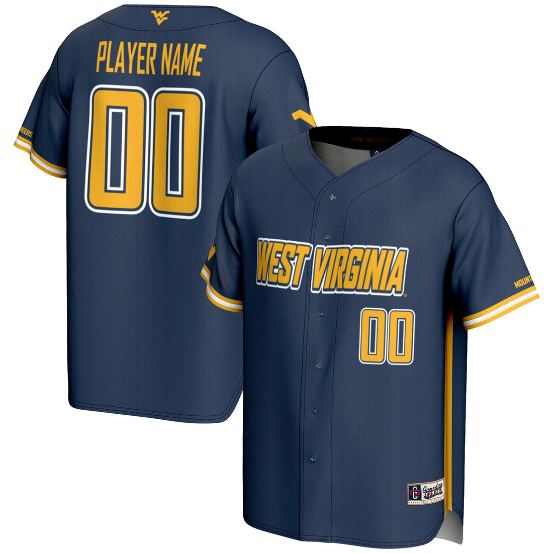 West Virginia Mountaineers navy jersey
