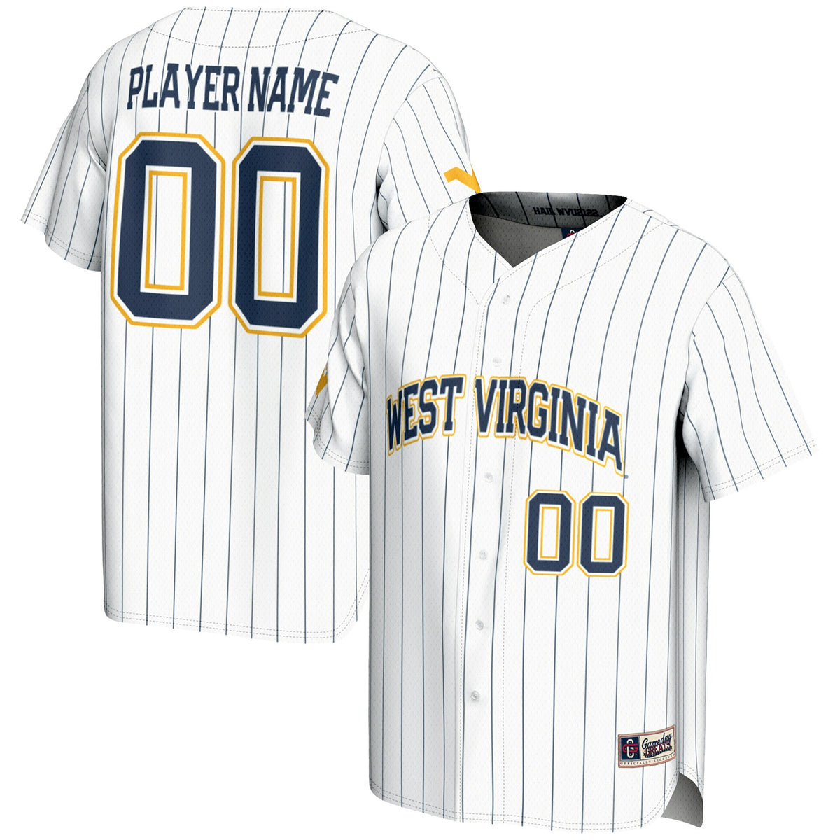 West Virginia Mountaineers white jersey