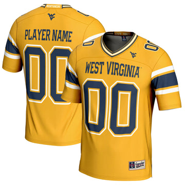 West Virginia Mountaineers gold jersey