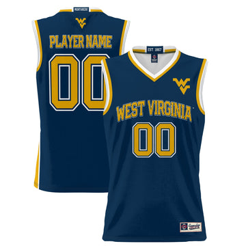 West Virginia Mountaineers navy jersey