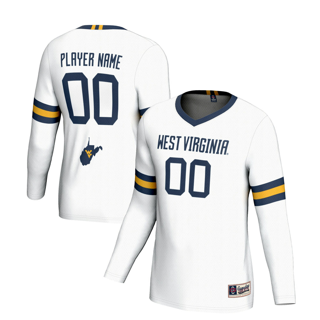 Volleyball West Virginia Mountaineers white jersey