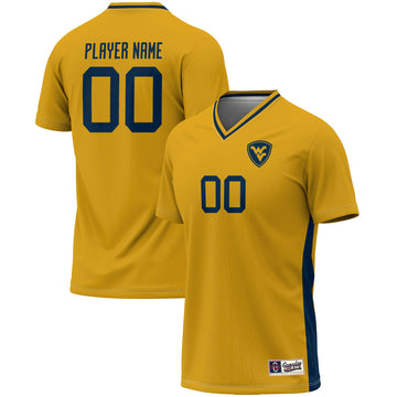 West Virginia Mountaineers gold jersey