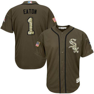 Adam Eaton Chicago White Sox green Salute To Service jersey