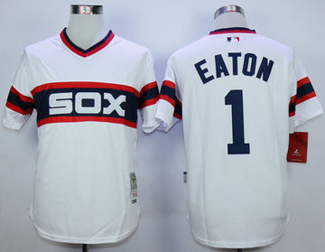 Adam Eaton Chicago White Sox white Throwback jersey