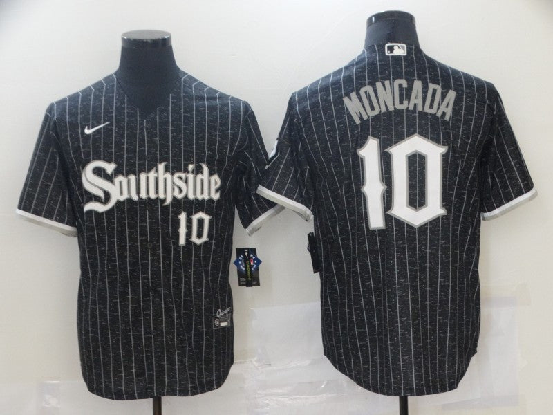 Yoan Moncada Chicago White Sox black City Connect jersey