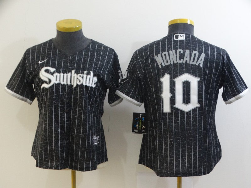 Yoan Moncada Chicago White Sox black City Connect jersey