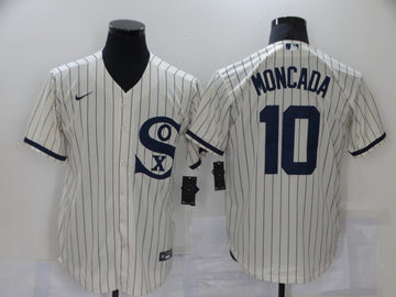 Yoan Moncada Chicago White Sox cream jersey