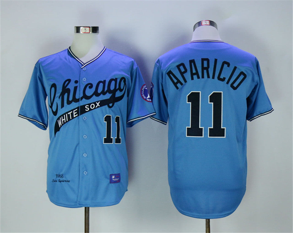 Luis Aparicio Chicago White Sox blue Throwback jersey
