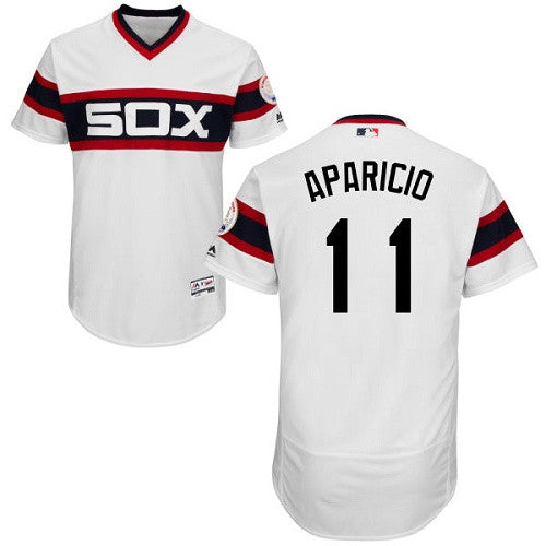 Luis Aparicio Chicago White Sox white Cooperstown jersey