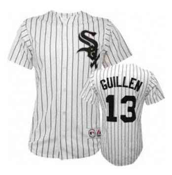 Ozzie Guillen Chicago White Sox white jersey