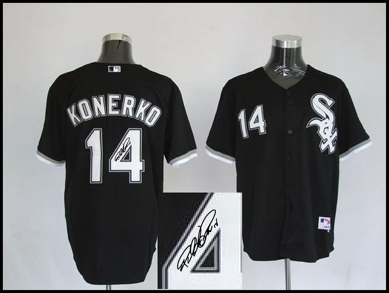 Konerko Chicago White Sox black jersey