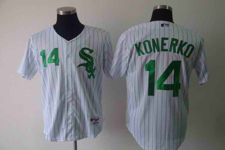 Konerko Greenstrip Chicago White Sox jersey