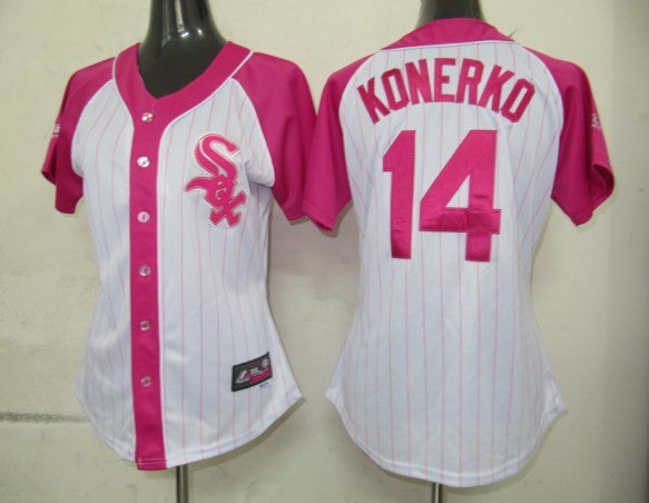 Konerko Chicago White Sox pink jersey