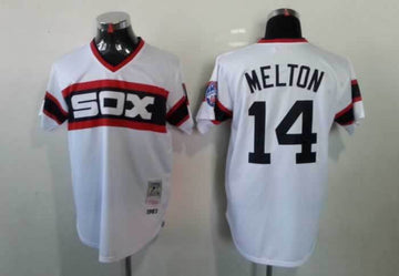 Melton Chicago White Sox white Throwback jersey