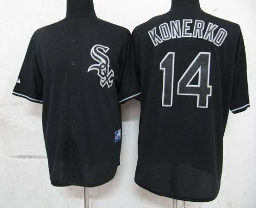 Paul Konerko Chicago White Sox black Fashion jersey