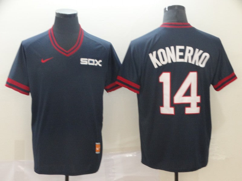 Paul Konerko Chicago White Sox navy Throwback jersey