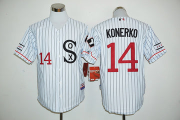 Paul Konerko Chicago White Sox white Throwback jersey