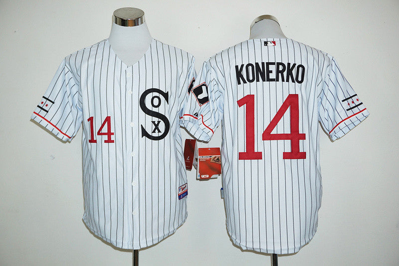 Paul Konerko Chicago White Sox white Throwback jersey