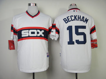 Beckham Chicago White Sox white Throwback jersey