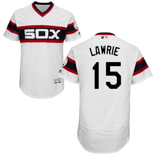 Brett Lawrie Chicago White Sox white Cooperstown jersey