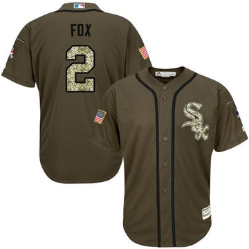 Nellie Fox Chicago White Sox green Salute To Service jersey