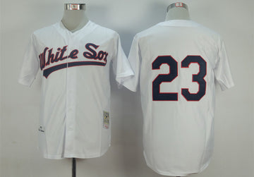 Robin Ventura Chicago White Sox white Throwback jersey