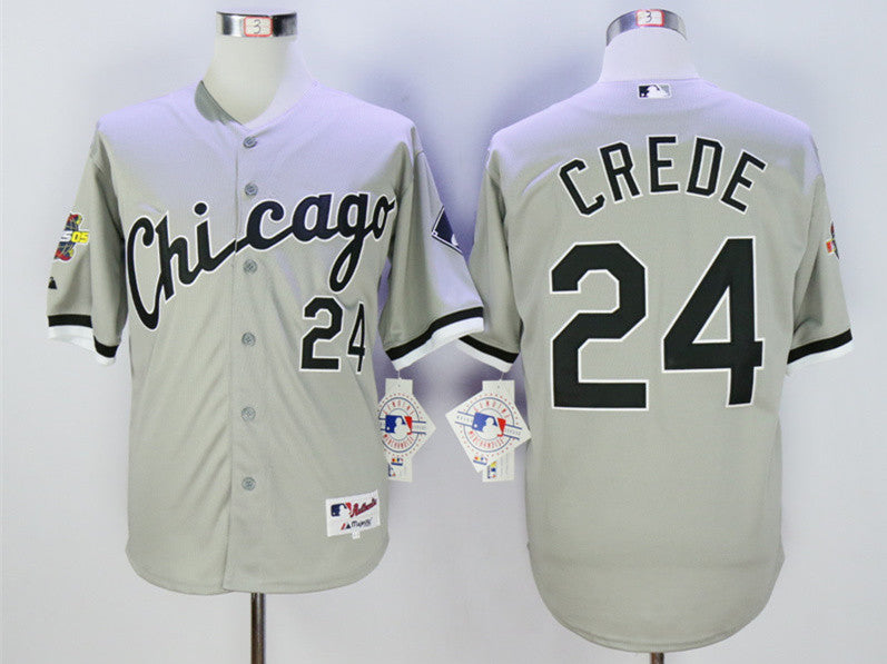 Joe Crede Chicago White Sox grey jersey