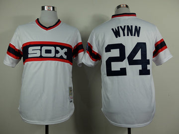 Wynn Chicago White Sox white Throwback jersey