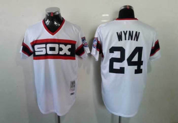 Wynn Chicago White Sox white Throwback jersey