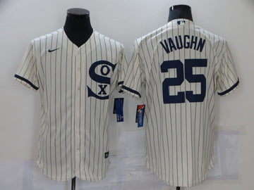 Andrew Vaughn Chicago White Sox cream jersey