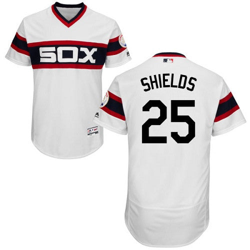 James Shields Chicago White Sox white Cooperstown jersey