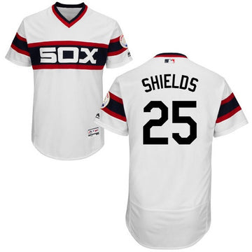 James Shields Chicago White Sox white Cooperstown jersey