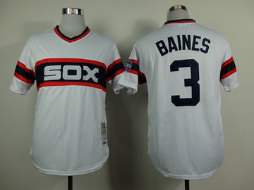 Baines Chicago White Sox white Throwback jersey