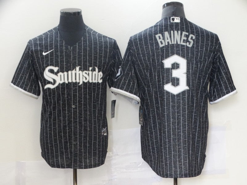 Harold Baines Chicago White Sox black City Connect jersey