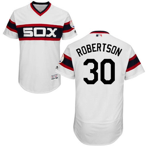 David Robertson Chicago White Sox white Cooperstown jersey