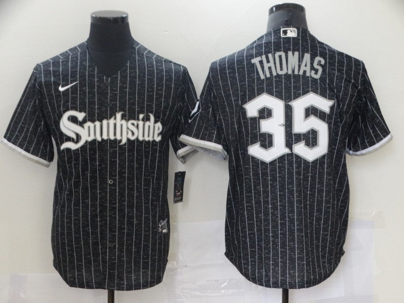 Frank Thomas Chicago White Sox black City Connect jersey