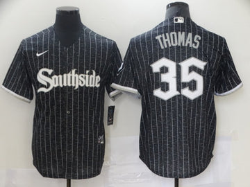 Frank Thomas Chicago White Sox black City Connect jersey