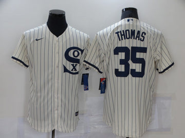 Frank Thomas Chicago White Sox cream jersey