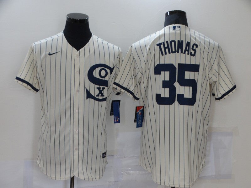 Frank Thomas Chicago White Sox cream jersey