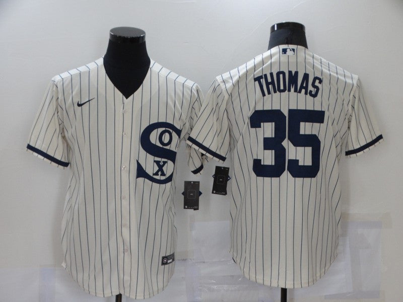 Frank Thomas Chicago White Sox cream jersey