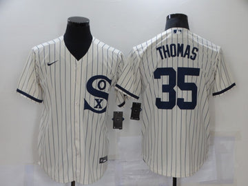 Frank Thomas Chicago White Sox cream jersey