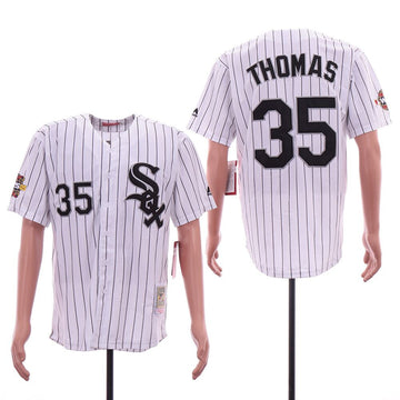 Frank Thomas Chicago White Sox white Cooperstown jersey