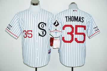 Frank Thomas Chicago White Sox white Throwback jersey