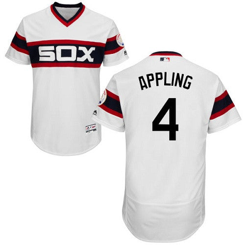 Luke Appling Chicago White Sox white Cooperstown jersey