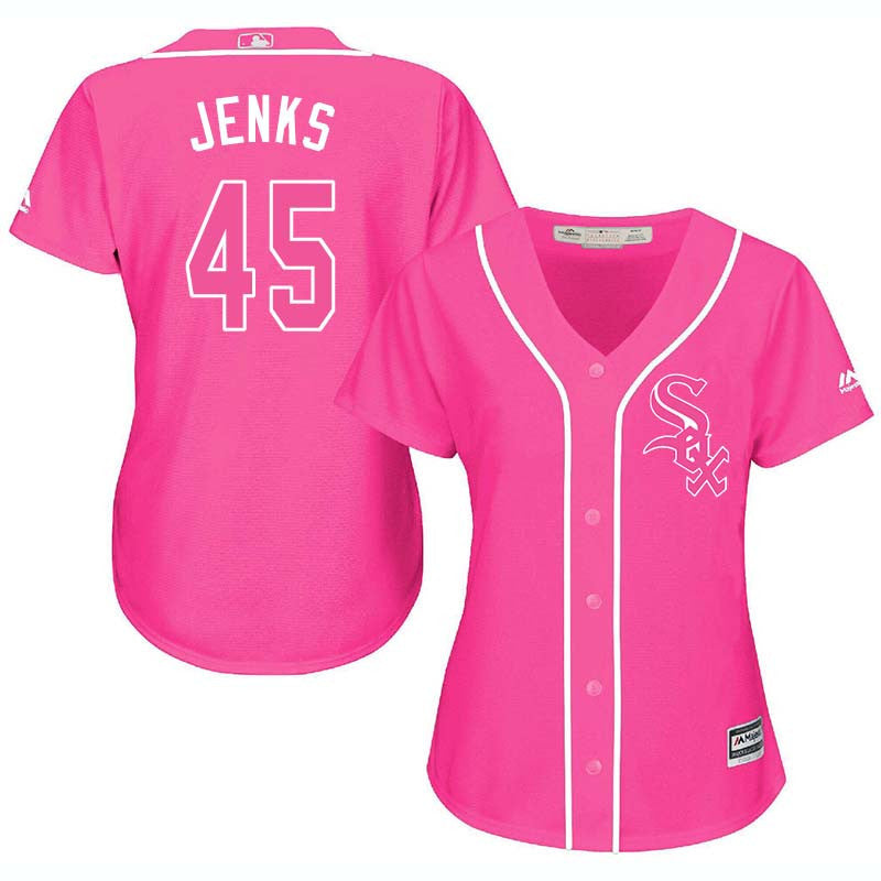Bobby Jenks Chicago White Sox pink jersey