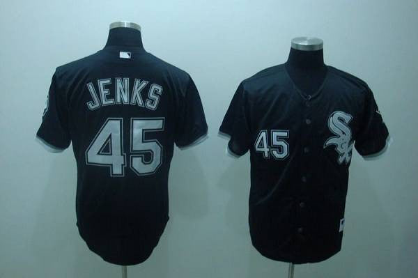 Bobby Jenks Chicago White Sox black jersey