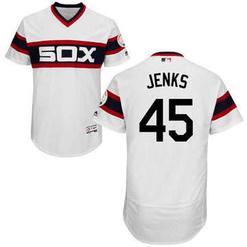 Bobby Jenks Chicago White Sox white Cooperstown jersey
