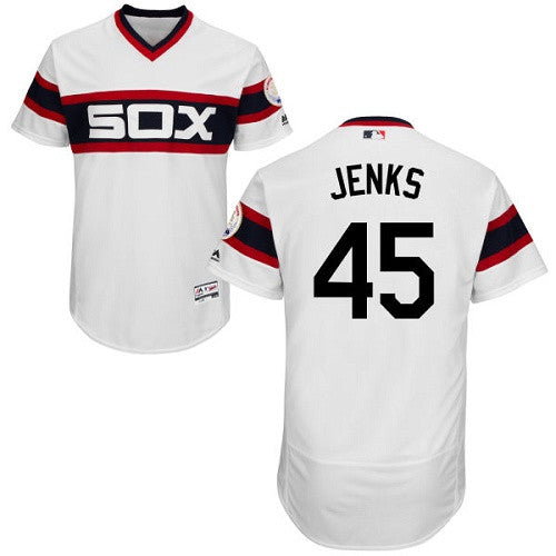 Bobby Jenks Chicago White Sox white Cooperstown jersey
