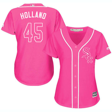 Derek Holland Chicago White Sox pink jersey