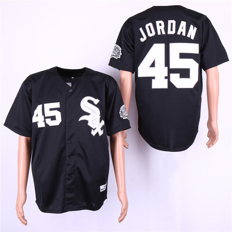 Michael Jordan Chicago White Sox black Cooperstown jersey
